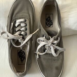 Vans Light Gray Canvas Shoes